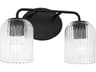 Generation Lighting Eisele 2-Light Midnight Black Vanity Light