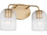 Generation Lighting Eisele 2-Light Satin Brass Vanity Light