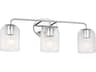 Generation Lighting Eisele 3-Light Chrome Nickel Vanity Light