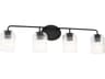 Generation Lighting Eisele 4-Light Midnight Black Vanity Light