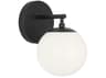 Generation Lighting Nube 1-Light Midnight Black Wall Sconce