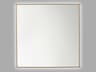 Generation Lighting Cadre Satin Brass Square Wall Mirror