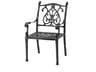 Gensun Florence Cast Aluminum Outdoor Dining Arm Chair