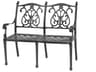 Gensun Florence Cast Aluminum Outdoor Patio Bench