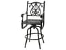 Gensun Florence Cast Aluminum Swivel Outdoor Patio Bar Stool