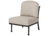 Gensun Florence Cast Aluminum Armless Patio Lounge Chair - No Cushion