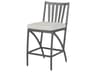 Gensun Amari Aluminum Carbon Stationary Patio Counter Stool