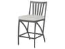 Gensun Amari Aluminum Carbon Stationary Patio Counter Stool - No Cushion