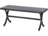 Gensun Grand Terrace Cast Aluminum Backless Patio Bench