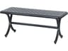 Gensun Grand Terrace Cast Aluminum Backless Patio Bench