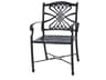 Gensun Bella Vista Cast Aluminum Outdoor Patio Dining Arm Chair