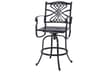 Gensun Bella Vista Cast Aluminum Swivel Outdoor Patio Bar Stool