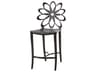 Gensun Lotus Cast Aluminum Outdoor Patio Counter Stool - in Ruby