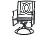 Gensun Bel Air Cast Aluminum Swivel Rocker Outdoor Patio Dining Arm Chair