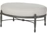 Gensun Bel Air Cast Aluminum Oval Outdoor Patio Ottoman