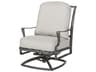 Gensun Bel Air Cast Aluminum High Back Swivel Rocker Outdoor Lounge Chair - No Cushion