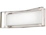 George Kovacs Crystal Clear 1-Light Polished Nickel Glass LED Vanity Light