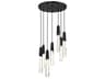 George Kovacs Drifting Droplets 7-Light Coal Black Cylinder Pendant