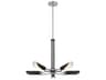 George Kovacs Turbine 5-Light Coal Brushed Nickel Chandelier