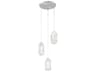 George Kovacs Putnam Place 3-Light Brushed Nickel Glass LED Pendant