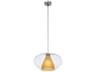 George Kovacs Soft 1-Light Chrome Glass Pendant