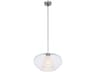 George Kovacs Soft 1-Light Chrome Clear Glass Pendant