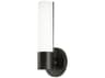 George Kovacs Saber Ii 1-Light Matte Black Glass LED Wall Sconce