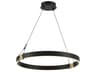 George Kovacs Recovery X 1-Light Coal Satin Brass Black LED Round Pendant