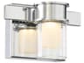 George Kovacs Herald Square 1-Light Chrome Glass LED Wall Sconce