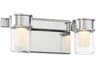 George Kovacs Herald Square 2-Light Chrome Glass LED Vanity Light