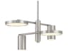 George Kovacs Swivel 4-Light Brushed Nickel Glass LED Chandelier