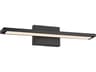 George Kovacs Parallel 1-Light Coal Black LED Vanity Light