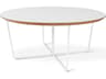 Gus* Modern Array Round Wood White Coffee Table
