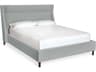 Gus* Modern Carmichael Parliament Stone Brown Upholstered King Platform Bed