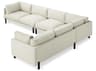 Gus* Modern Silverlake White Upholstered Sectional Sofa