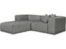 Gus* Modern Nest Gray Upholstered Sectional Sofa