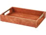 Global Views Rust Suede Posh Tray