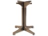 Grosfillex Alpha Resin Taupe Small Pedestal Table Base