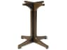 Grosfillex Alpha Resin Bronze Mist Small Pedestal Table Base