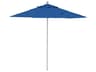 Grosfillex Windmaster Aluminum 7 Foot Round Push Up Outdoor Patio Umbrella in Pacific Blue