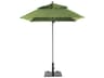 Grosfillex Windmaster Aluminum 6 Foot Square Fiberglass Patio Umbrella in Pistachio