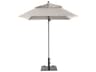 Grosfillex Windmaster Aluminum 6 Foot Square Fiberglass Outdoor Umbrella in Canvas