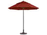 Grosfillex Windmaster Aluminum 9 Foot Round Fiberglass Outdoor Umbrella in Terra Cotta