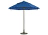 Grosfillex Windmaster Aluminum 9 Foot Round Fiberglass Patio Umbrella in Pacific Blue