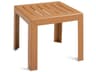 Grosfillex Bahai Resin Teakwood Square End Low Table