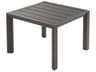 Grosfillex Sunset Aluminum Fusion Bronze Square Low Outdoor End Table