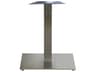 Grosfillex Gamma Steel Silver Gray Square Dining Height Table Base