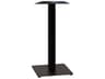 Grosfillex Gamma Steel Black Square Bar Height Table Base