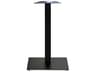 Grosfillex Gamma Steel Black Square Bar Height Table Base