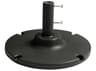 Grosfillex Resin Black Y-Leg and Lateral Umbrella Base